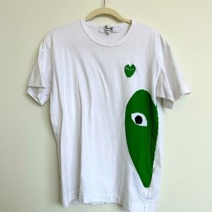 Play comme des garçon green heart shirt
